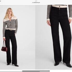 Madewell Women's Classic Black Straight Leg Jeans Brand New With Tags